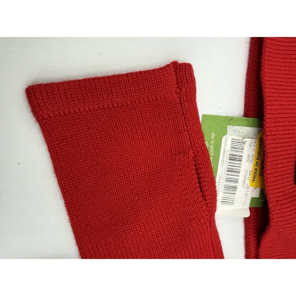 RED Kate Spade New York‎ Fingerless Gloves/Arm Warmer & MATCHING BEANIE HAT!
